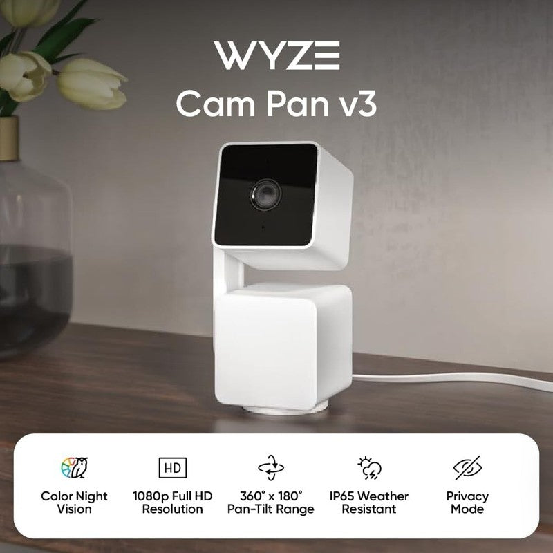 1080P 360° Smart Security Camera with Night Vision & Motion Tracking1