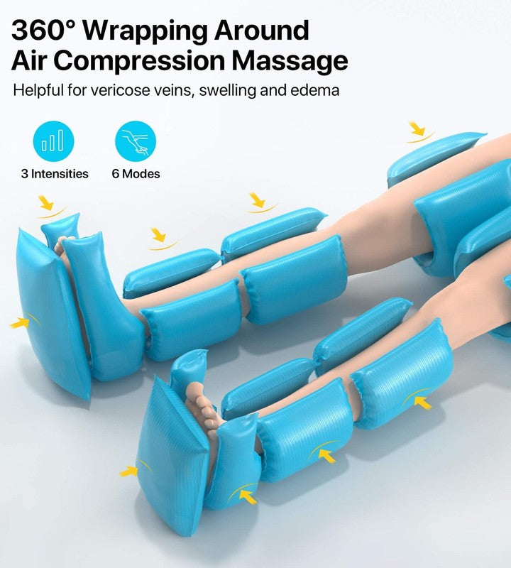 Adjustable Knee Massager 6 Modes 3 Heat Levels Auto Shut Off3