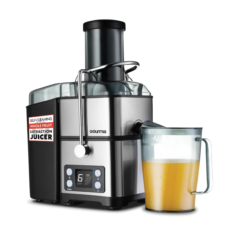 6 Speed Digital Juicer Wide Chute Pulse Self Clean 36oz Pitcher Stainless10