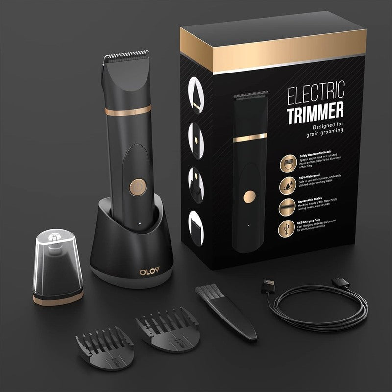 Electric Body Hair Trimmer   Groin Trimmer for Men   Bikini Trimmer Women   Wet/6