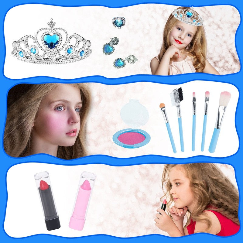 Kids Makeup Kit for Girls   Washable & Real Makeup Set, Non Toxic Toddler Cosmet3