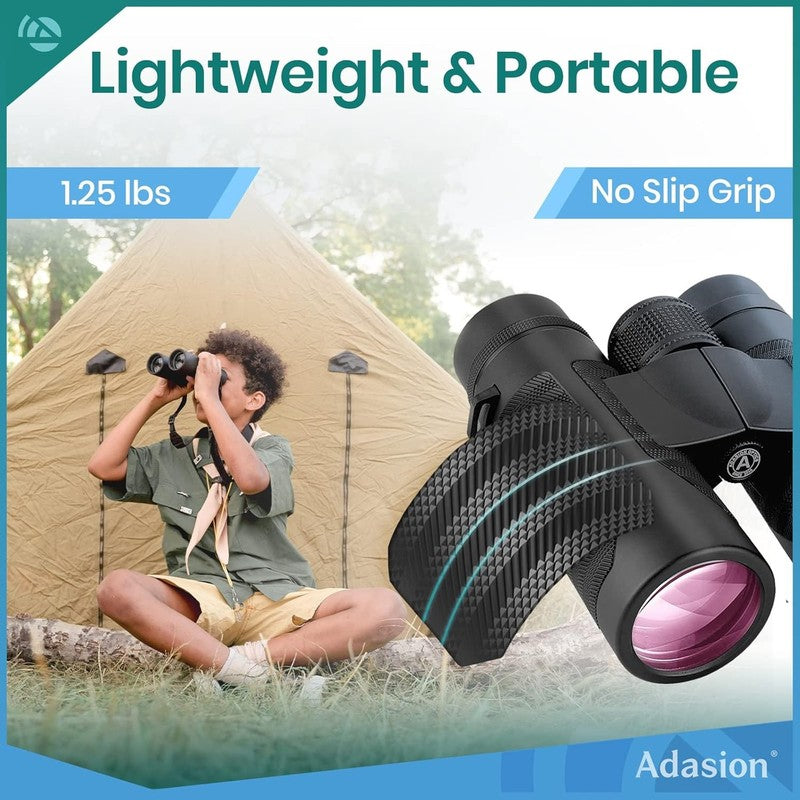 High-Powered 12X42 HD Binoculars with Tripod & Phone Adapter for Outdoor Adventu6