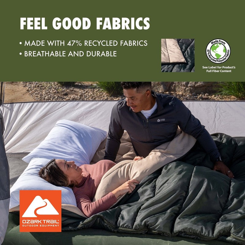 35°F Doublewide Sleeping Bag – Extra-Wide Outdoor Sleeping Bag for Camping3
