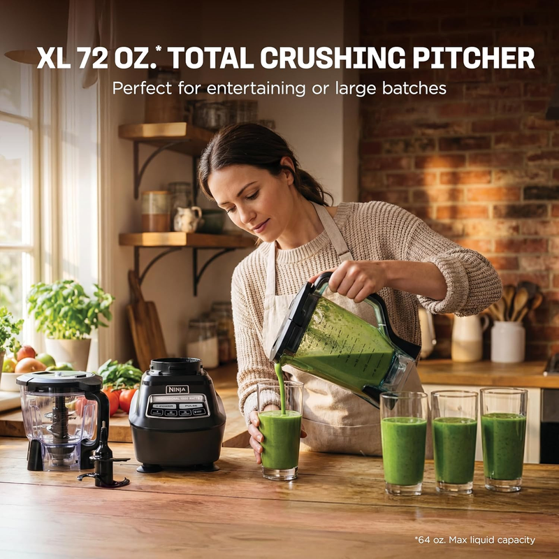 Ninja BL770 Kitchen System 1500W Blender Food Processor Set Black2