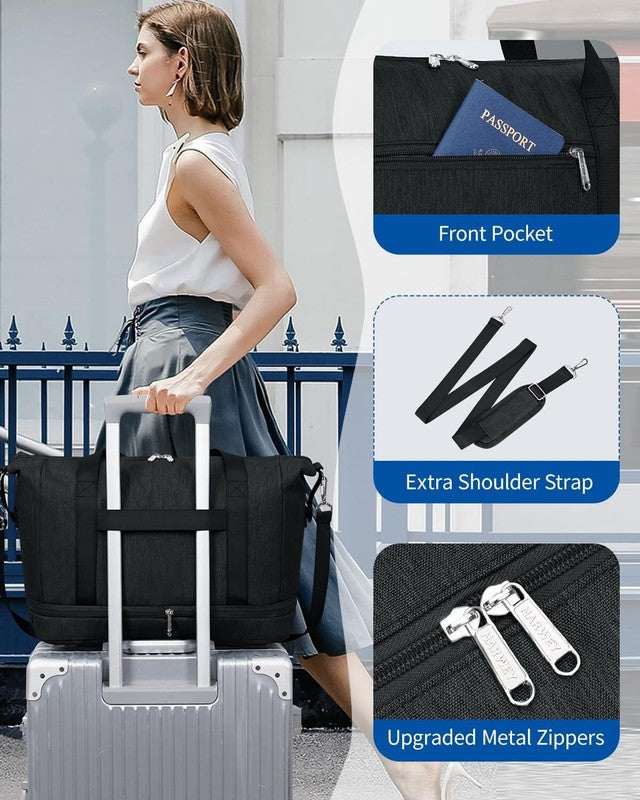 Travel Duffel Bag for Spirit Airlines Personal Item Bag 18X14X8 Underseat Carry 5