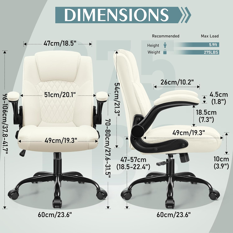 PU Leather Office Chair Ergonomic Swivel Desk Gaming Chair Wheels2