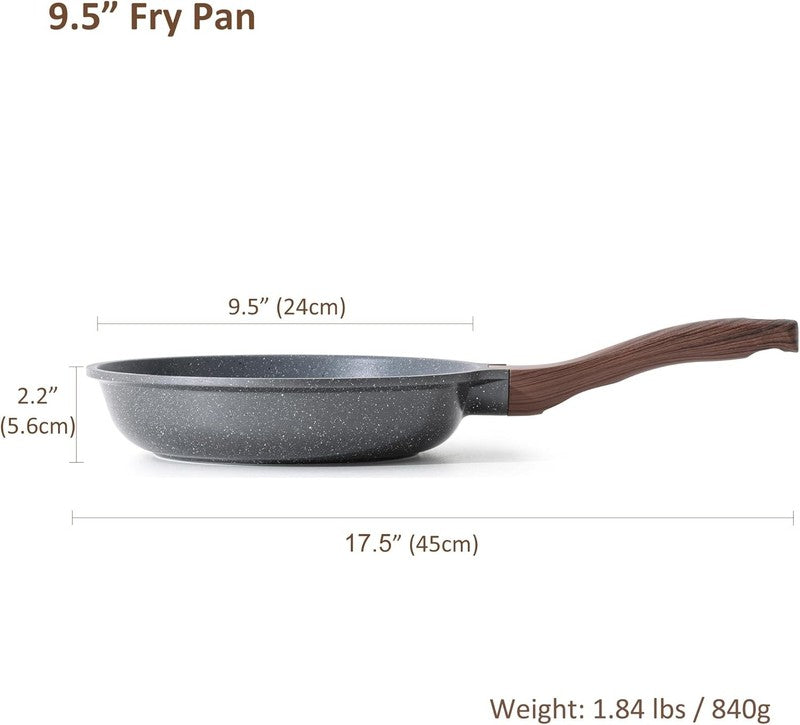 Nonstick Frying Pan Skillet, Swiss Granite Coating Omelette Pan, Healthy Stone C4