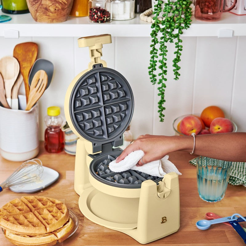 Rotating Belgian Waffle Maker, Buttercream by Drew Barrymore6