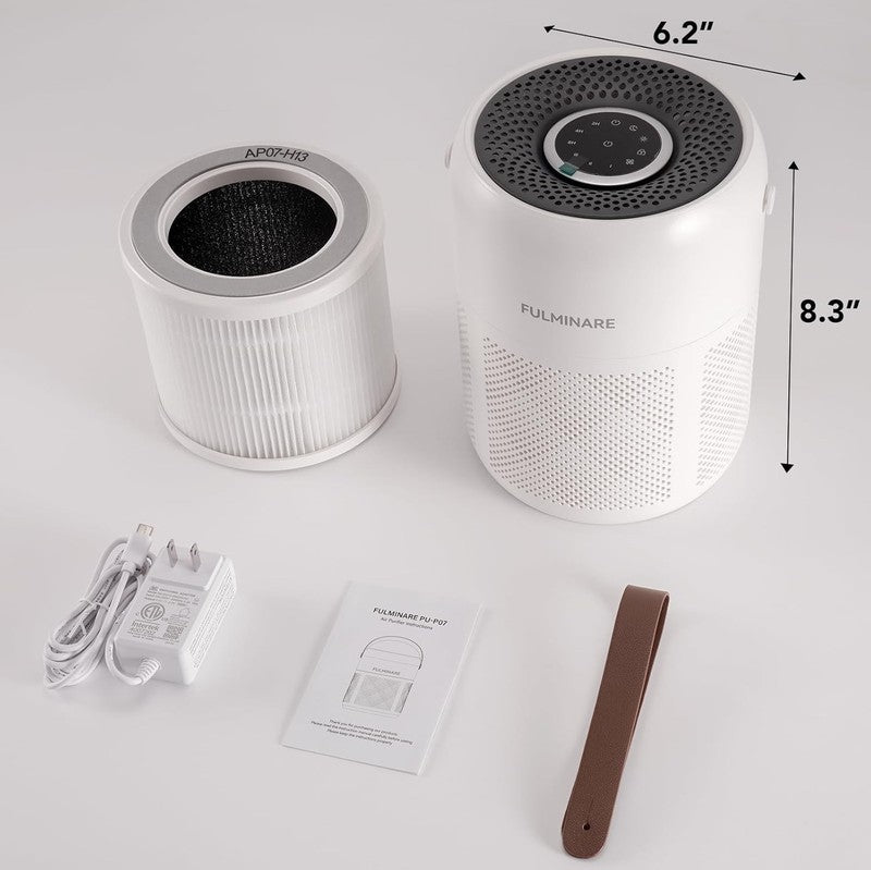 Air Purifier H13 HEPA Quiet w/ Timer Sleep Mode Night Light for Home Pets7