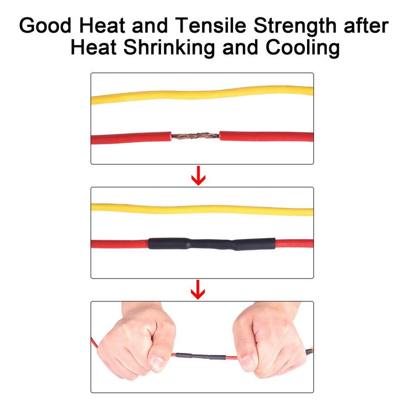 UL Listed 1/2" x 10ft Waterproof Heat Shrink Tubing - Marine Grade Black2