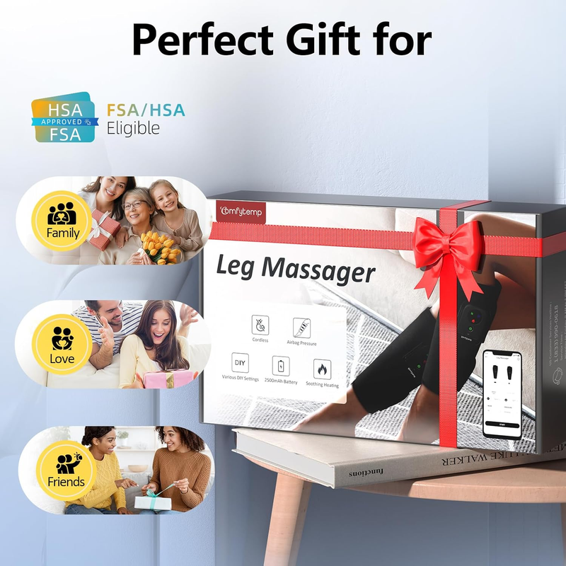 Cordless Calf Massager Compression Leg Circulation Pain Relief Portable FSA Elig7