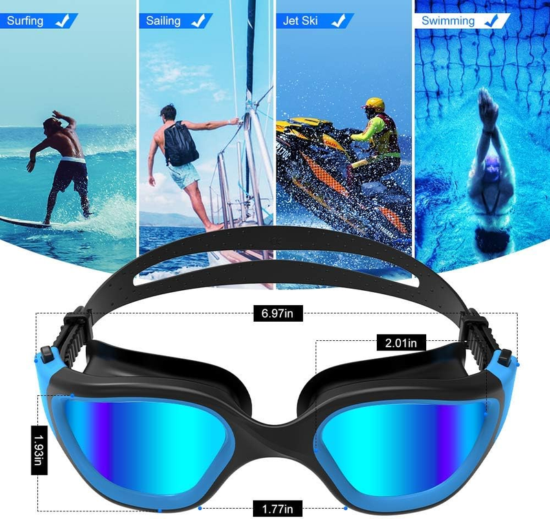 Swim Goggles, Upgraded G1 Polarized Swimming Goggles Anti-Fog for Adult unisex7
