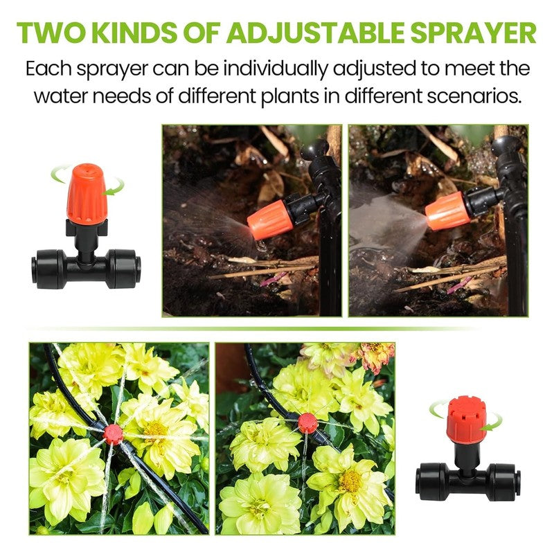 50 FT Drip Irrigation Kit for Garden, Lawn & Greenhouse with Quick Connectors2