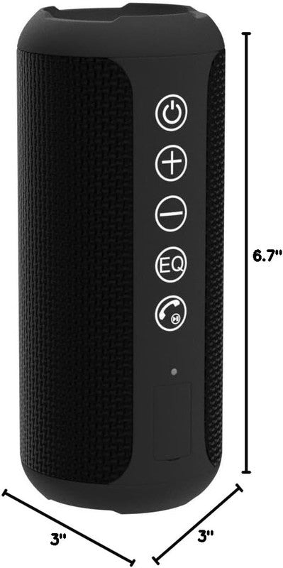 24W Bluetooth Speaker, IPX7 Waterproof, Deep Bass, LED Lights, 30H Play, Black7