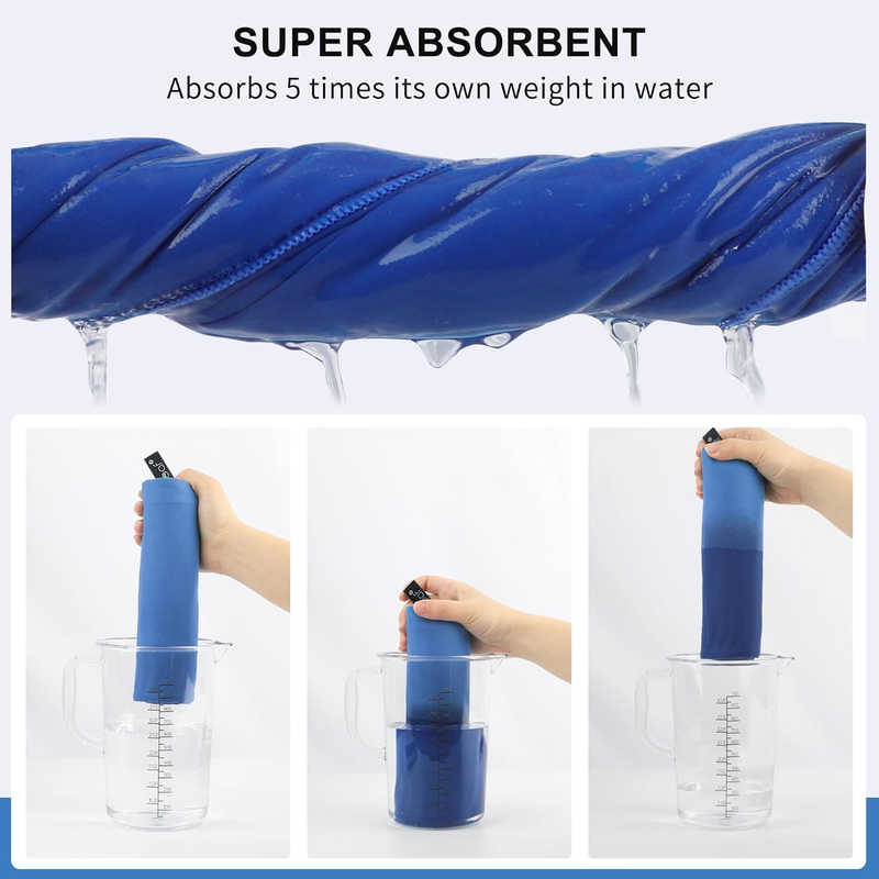 Microfiber Travel Towel Quick Dry Gym Camping Beach Pool Ultra Compact2