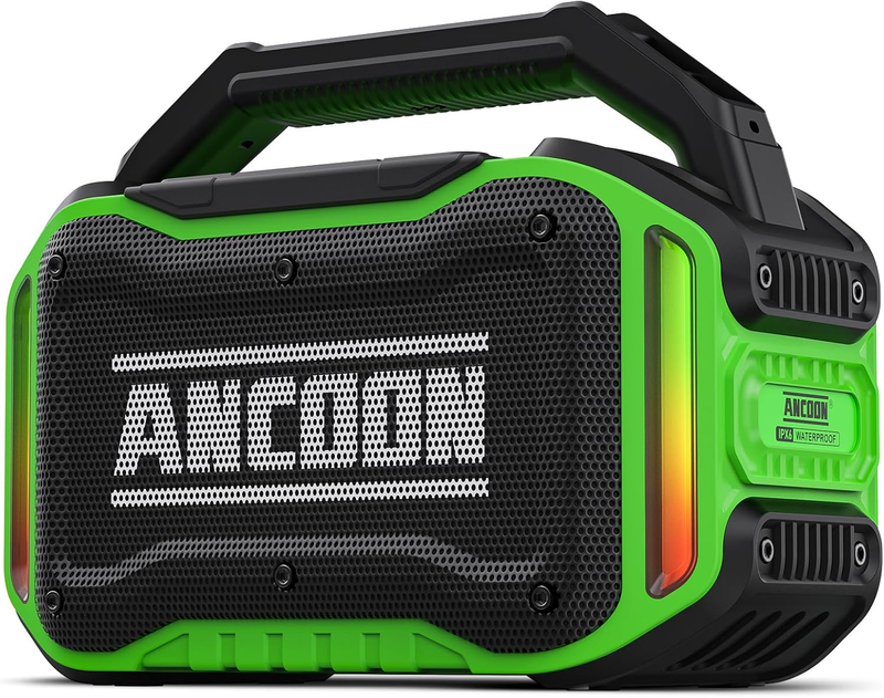 80W Bluetooth Speaker, Loud Bass, IPX6 Waterproof, 20H Playtime, TWS, Green9
