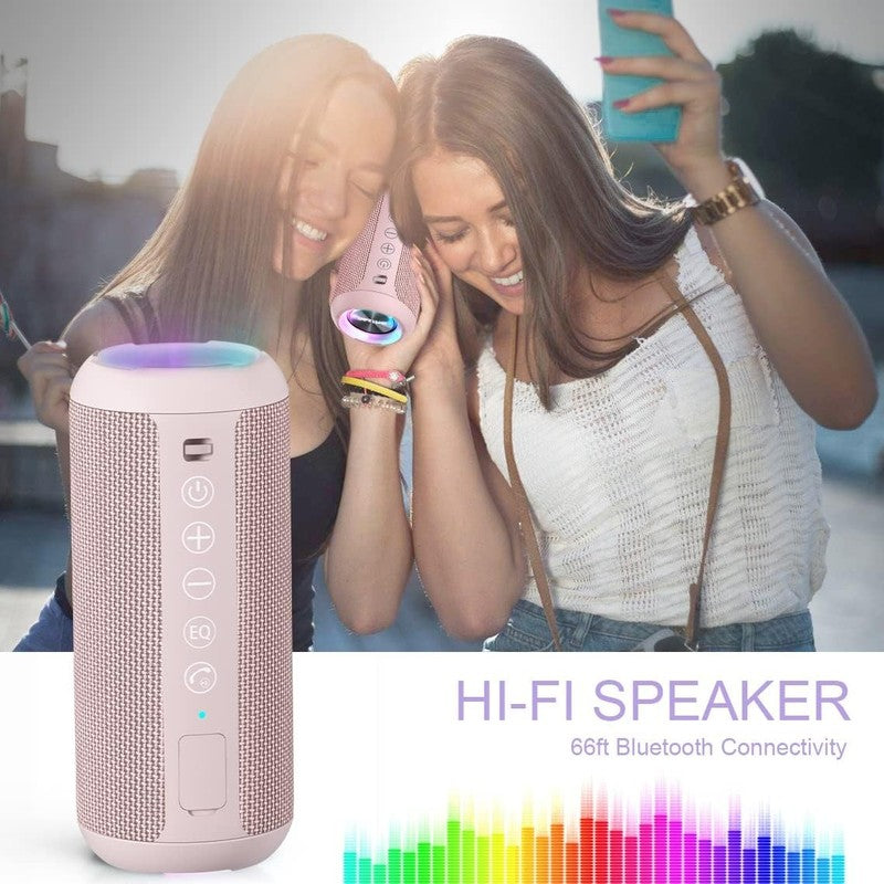 Bluetooth Speaker 24W, IPX7 Waterproof, Deep Bass, RGB Lights, 30H Playtime5