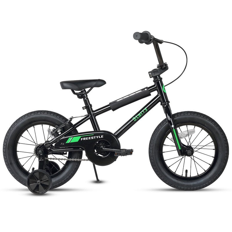 14in Kids BMX Bike w/ Training Wheels Coaster Brake Ages 3 5 Black1