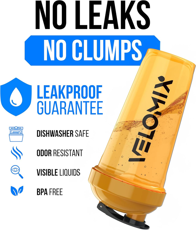 2 Pack 28oz Protein Shaker Bottles Wire Whisk Leakproof Golden Stone2