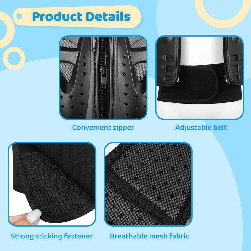 5PCS Motorcycle Full Body Armor Suit for the Youth, Chest Spine Back Protector w2