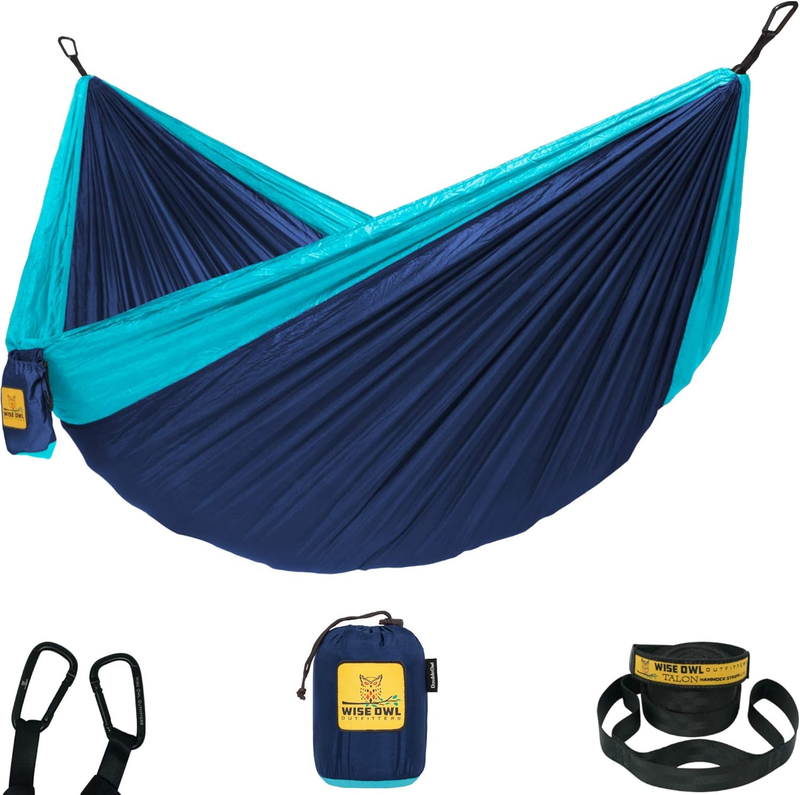 Camping Hammock w/ Tree Straps – Portable 500LB Travel & Hiking Gear10