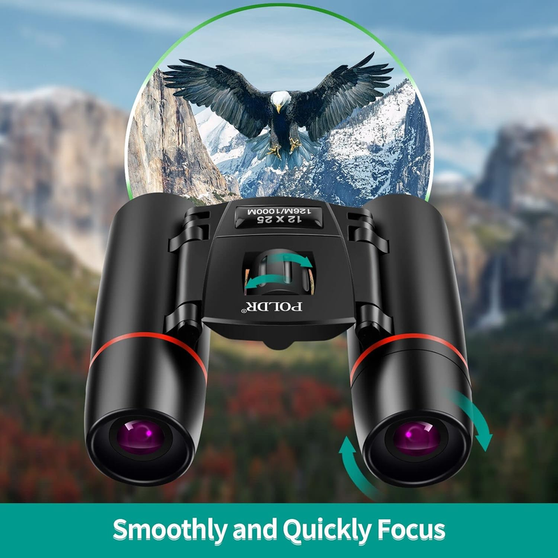 12x25 Compact Pocket Binoculars Adults Bird Watching Travel Concerts5