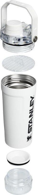 Vitalize 20oz Insulated Shaker Bottle – Leakproof Stainless Steel with Storage1