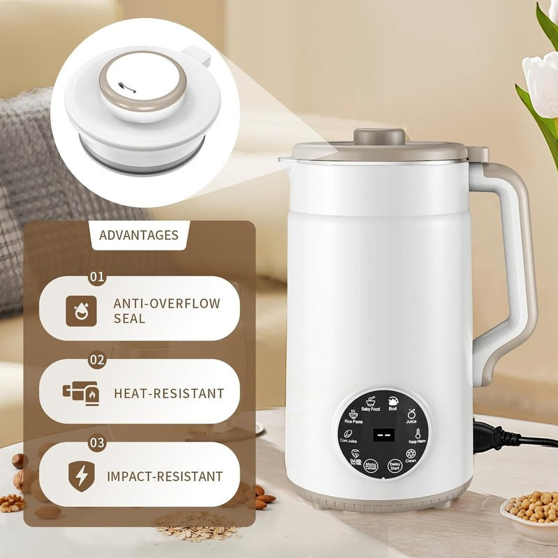 10 in 1 Nut Milk Maker Machine, Almond Milk Maker, 40Oz Self Clean/12H Delay/Kee6