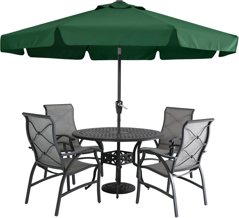 Outdoor 9FT Market Umbrella Crank Tilt Waterproof UV Protection Green10