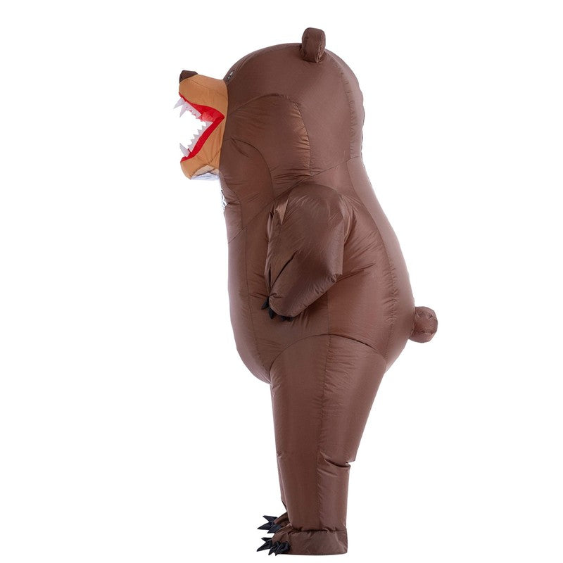 8Ft Brown Bear Inflatable Costume for Adults Full Body Blow Up Halloween Suit3