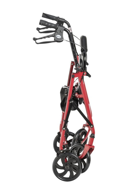 Durable 4-Wheel Rollator with 7.5" Casters, Red4