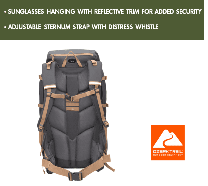 60L Hiking Backpack with Durable Fabric and Multiple Pock,Age Group:Adult10