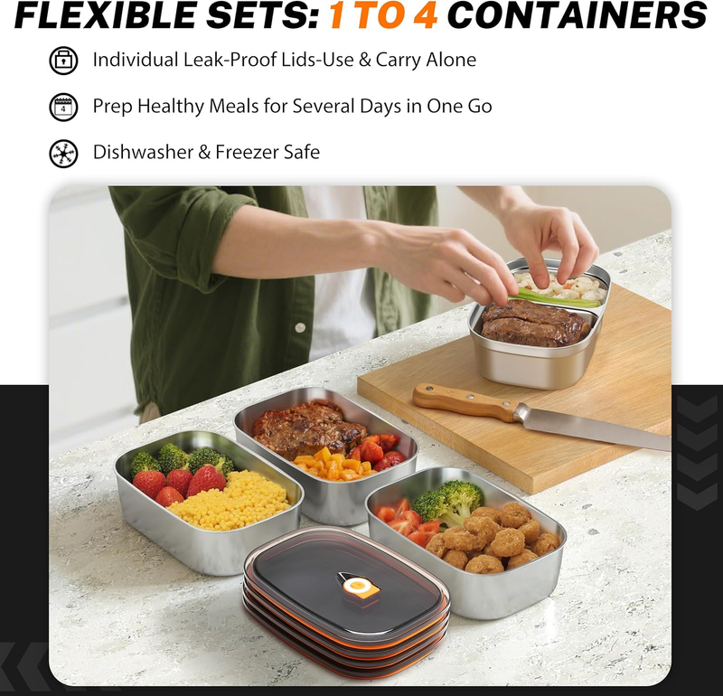 120W Heated Lunch Box 1.5L 304 Stainless Steel 12V/24V/110V Portable5
