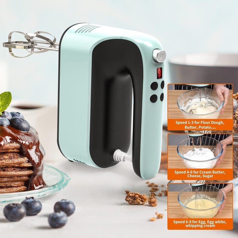 9 Speed Digital Hand Mixer Electric, 400W Powerful DC Motor, Hand Mixer Electric7