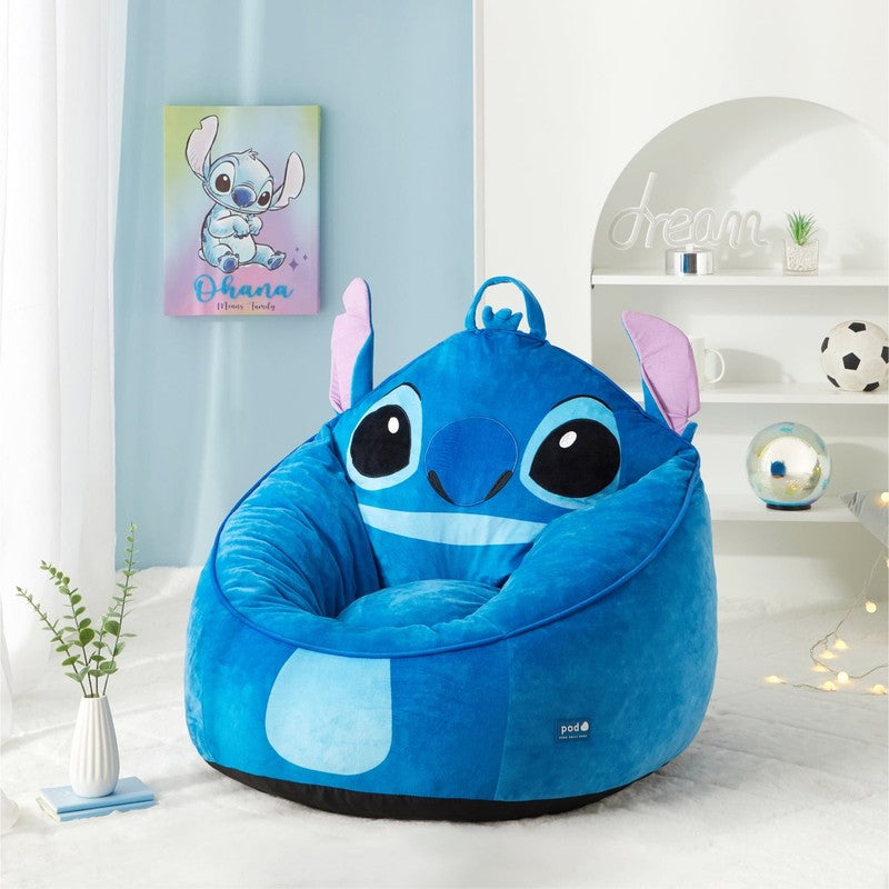 Stitch Kids' Compressed Foam Bean Bag Chair, Blue1