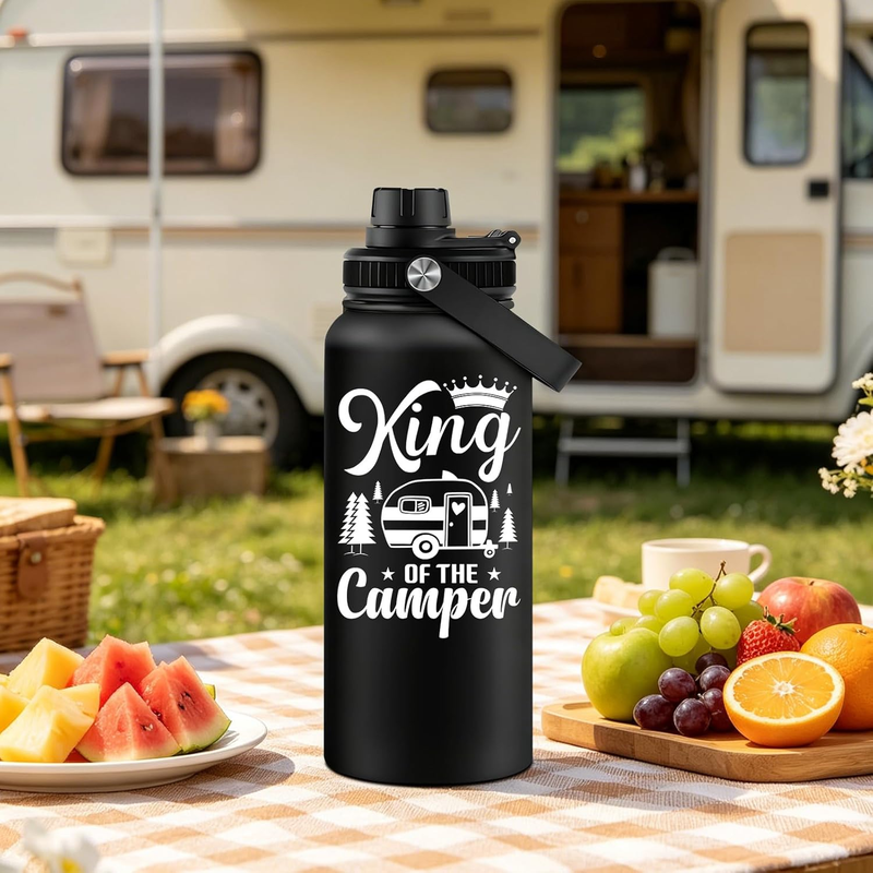 32oz Baseball Water Bottle Stainless Steel Vacuum Insulated Travel Tumbler2