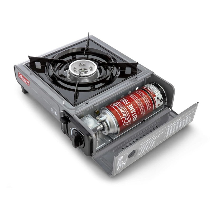 Tabletop Butane Gas Camping Stove, 1-Burner, Gray1