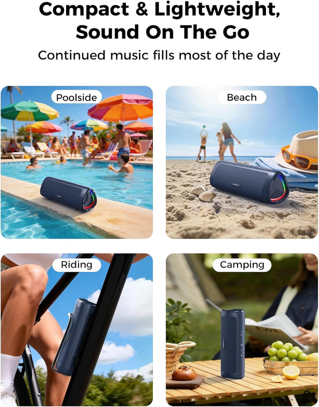 Portable Bluetooth Speaker 20W Wireless IPX5 Waterproof 24H Battery6