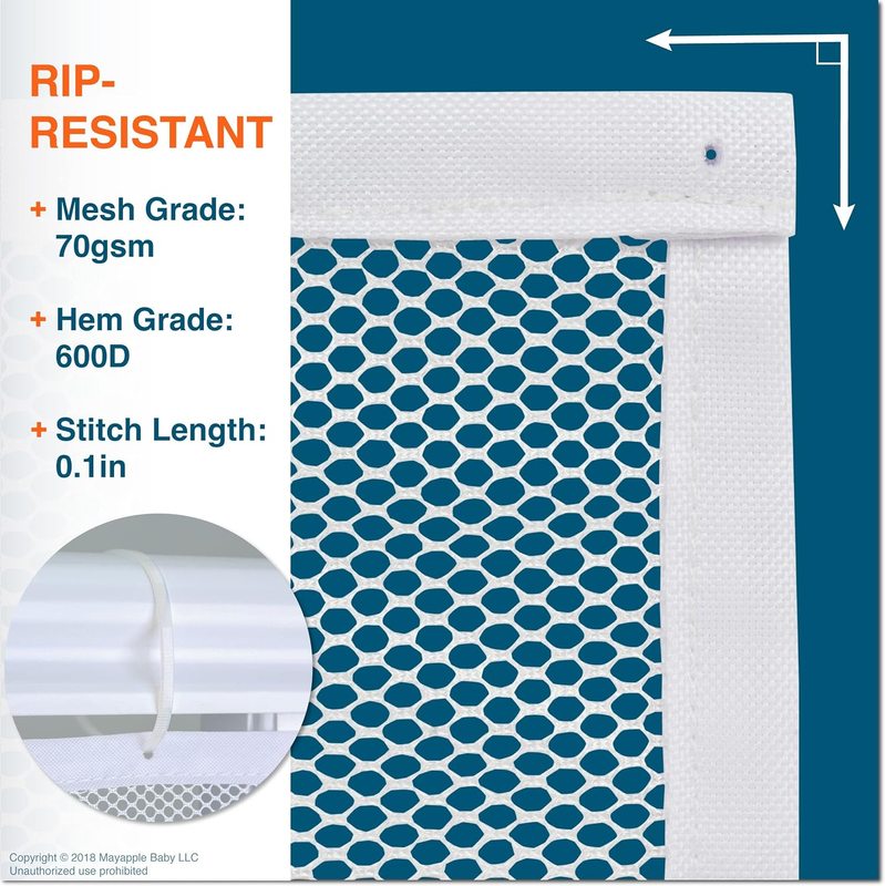 Stair Banister Guard 10Ft X 3Ft, Railing Safety Net for Baby Proofing, Child Saf1
