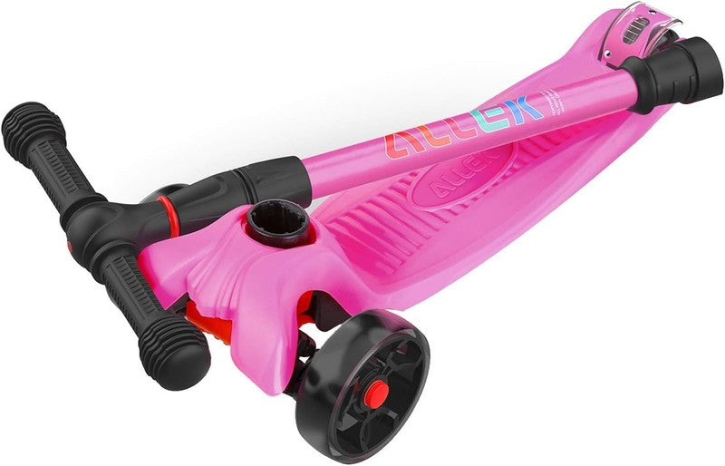 Kick Scooter B02 Lean 'N Glide Wide PU Light Up Wheels 4 Heights Rose Pink6