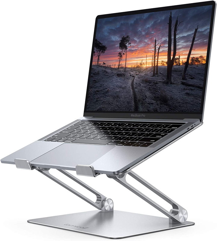 Adjustable Aluminum Laptop Stand Foldable Riser Desk Holder 10 17.3" Silver0