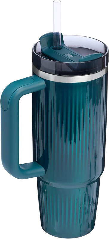 STANLEY Quencher H2.0 Tumbler with Handle and Straw 30 Oz | Flowstate 3 Position2