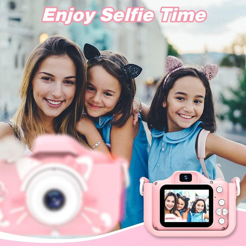 Kids Digital Video Camera Toy w/ Cartoon Cover 32GB SD Card Ages 3 83