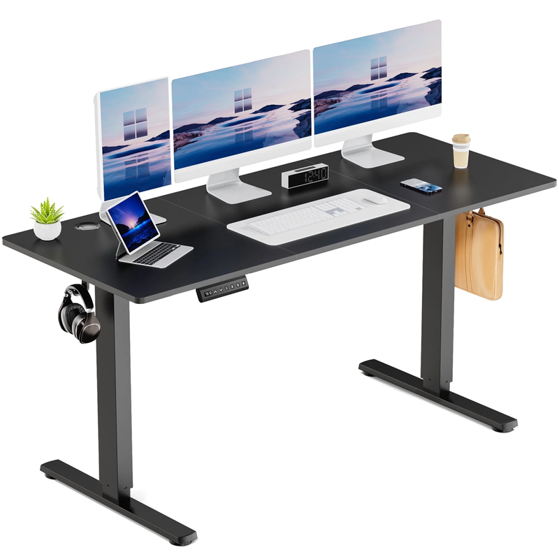 63x24in Electric Height Adjustable Standing Desk Ergonomic Memory Black8