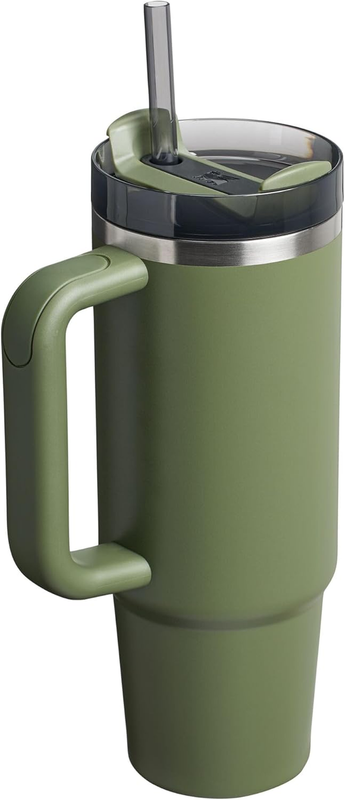 Stanley Quencher H2.0 30oz Tumbler w/ Handle Straw Insulated Dried Pine2