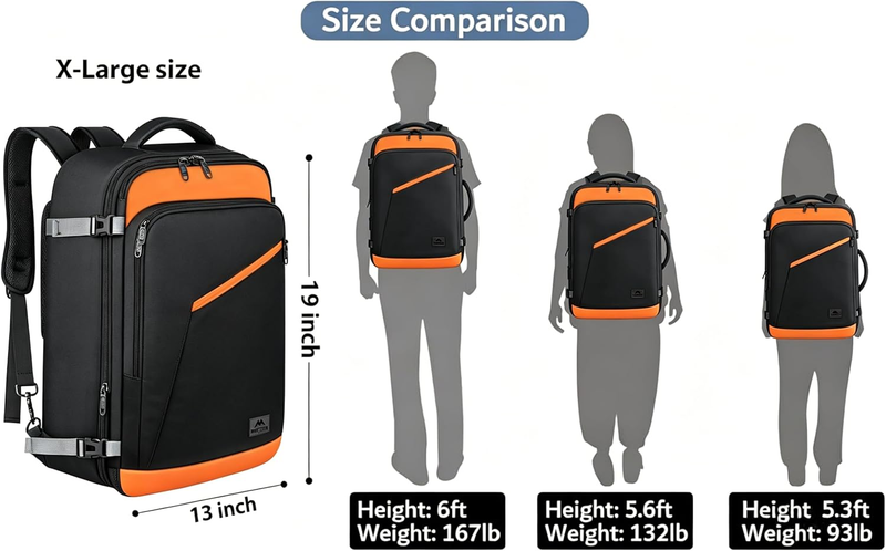 Carry On Backpack Airline Approved Expandable Travel Bag7