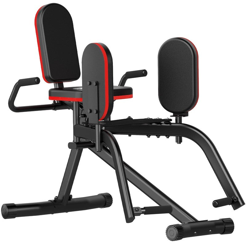 Home Gym Hip Abductor Machine Glute Leg Trainer 6-Level Resistance 440lb Max Red6