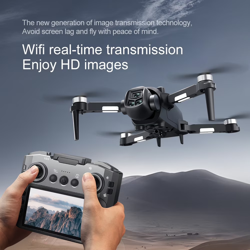 A28 RC Drone with Camera 8K HD Dual Camera Kids Adults Optical Flow2