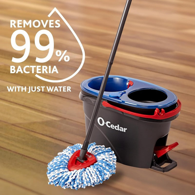 Rinseclean Spin Mop & Bucket System   99% Bacteria Removal!5
