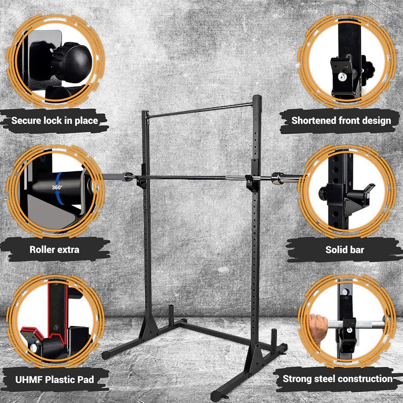 Power Rack J-Hooks Heavy Duty 2x2 Barbell Holders Home Gym3